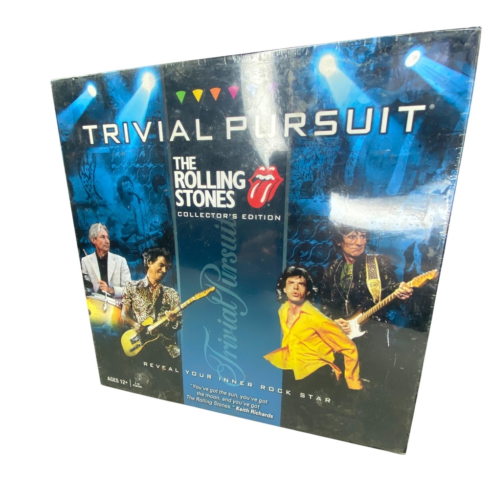 Trivial‎ Pursuit The Rolling Stones Collector Edition Board Game Rock New Sealed